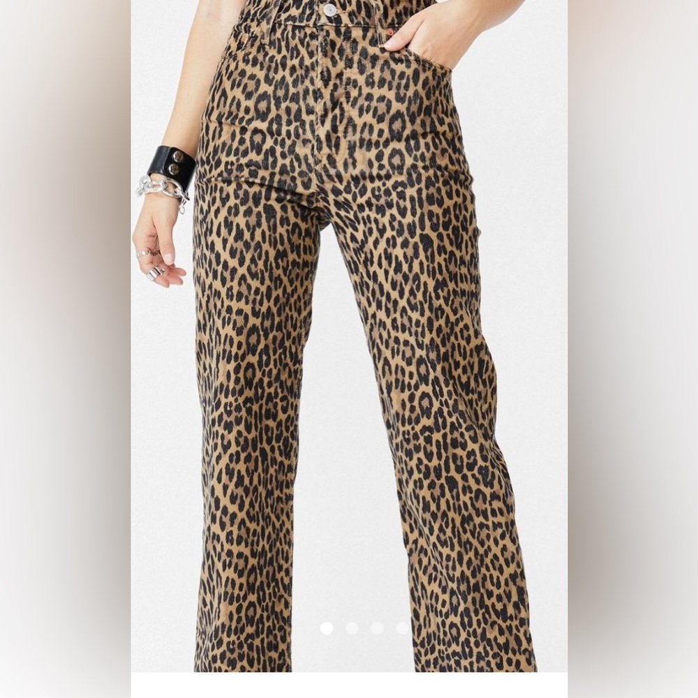 Women Levi's
Ribcage Straight Ankle Jeans, Leopard Corduroy, 25